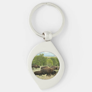 Porte-clés Wyoming Bison Nature Animal Photographie