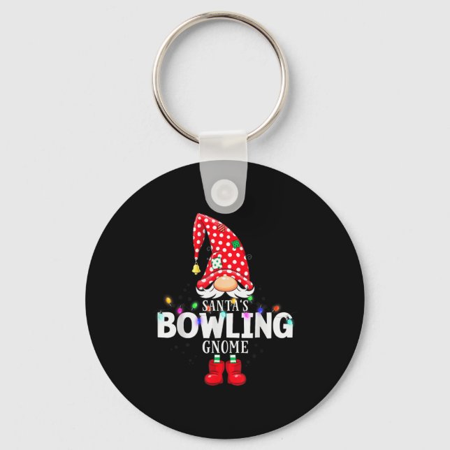 Porte-clés X-mas Santa's Bowling Gnome Christmas Matching  (Recto)