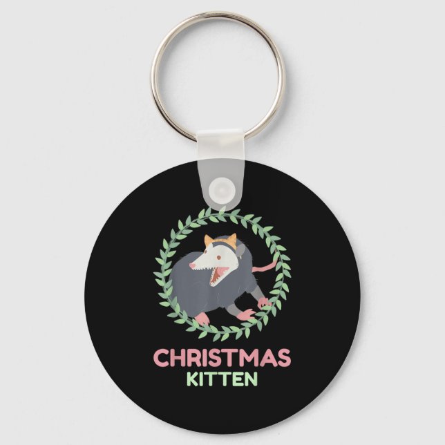 Porte-clés Xmas Ssum Kitten - Creepy Cute Pastel Goth Christm (Recto)