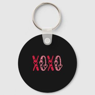 Porte-clés Xoxo Bisous Câlins Saint-Valentin Vintage