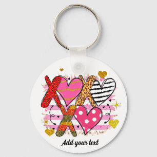 Porte-clés XOXO Cœur Mignon & Ludique