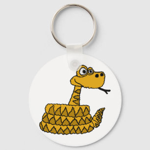 Porte-clés XX bande dessinée géniale de serpent à sonnette