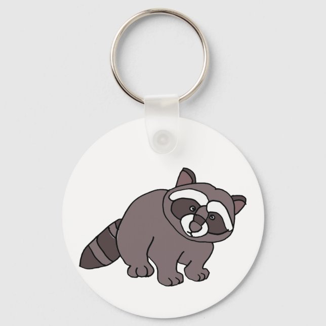 Porte-clés XX- Raccoon génial (Recto)