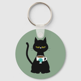 Porte-clés YAAAWN somptueuse bague de clé de chat