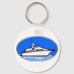 Porte-clés Yacht dans l'ovale