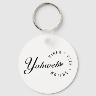 Porte-clés Yahweh Yireh Shalom Ezer Names of God Christian Do