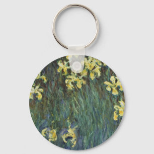 Porte-clés Yellow Irises par Claude Monet, Art Vintage
