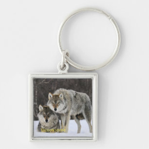 Porte-clés Yellowstone Wolf Porte - clé