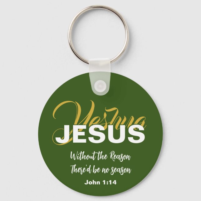 Porte-clés YESHUA JESUS Noël chrétien (Recto)