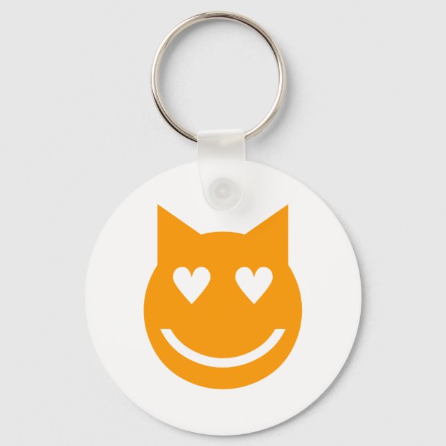 Porte-clés Yeux en forme de coeur Emoji (Recto)