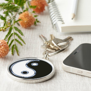 Porte-clés Yin et médaillon de Yang