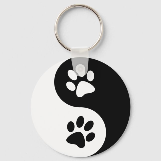 Porte-clés Yin Yang Chig Paws (Recto)
