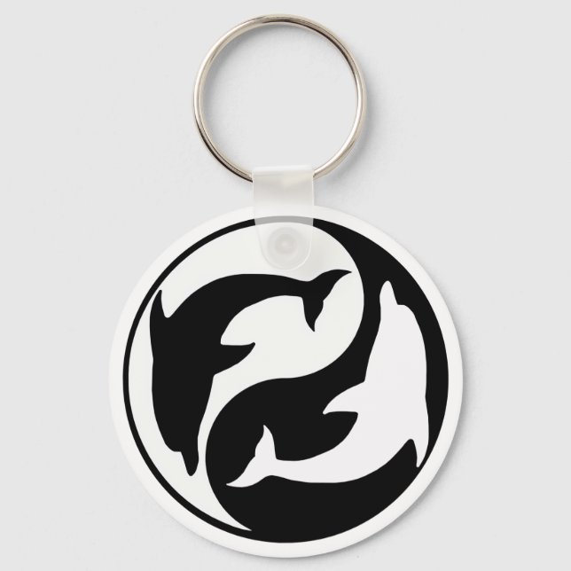 Porte-clés Yin Yang Dolphin Porte - clé (Recto)