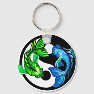 Porte-clés Yin-Yang Koi Design