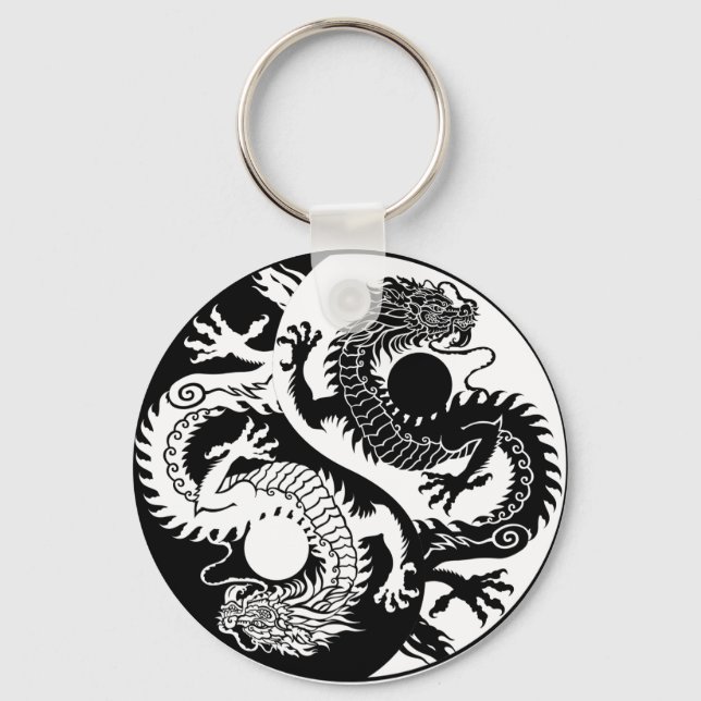 PORTE-CLÉS YIN YANG PORTE - CLÉ DE DEUX DRAGONS (Recto)