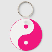 Yin Yang Ying signe taoïste chinois Taijitu rose