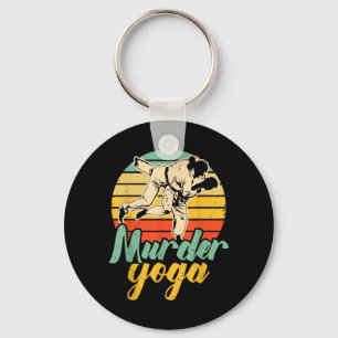 Porte-clés Yoga Meurtrier Drôle Rétro Jiu-Jitsu Arts Martiaux