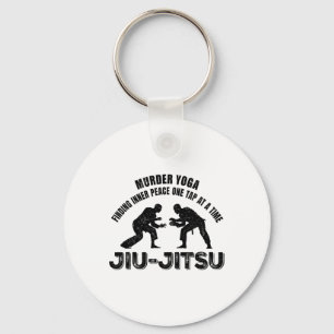 Porte-clés Yoga Meurtrier Jiu-jitsu Paix Intérieure Grappling