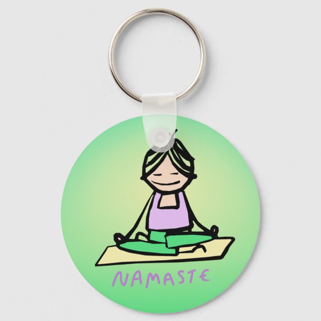 Porte-clés Yoga Namaste Porte - clé (Recto)