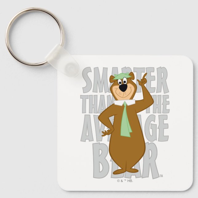 Porte-clés Yogi "Plus Intelligent Que L'Ours Moyen" (Recto)