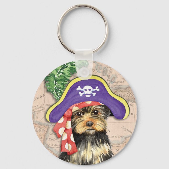 Porte-clés Yorkie Pirate (Recto)