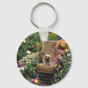 Porte-clés Yorkshire Terrier Jardin Porte - clé