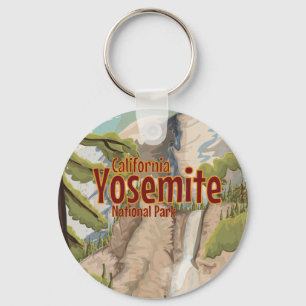 Porte-clés Yosemite National Park Travel Poster