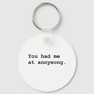 Porte-clés You Had Me at Annyeong Korean K-POP (Couple) Tee