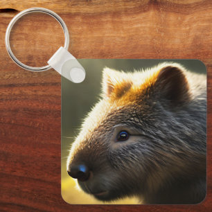 Porte-clés Young Australian Wombat, Keyring