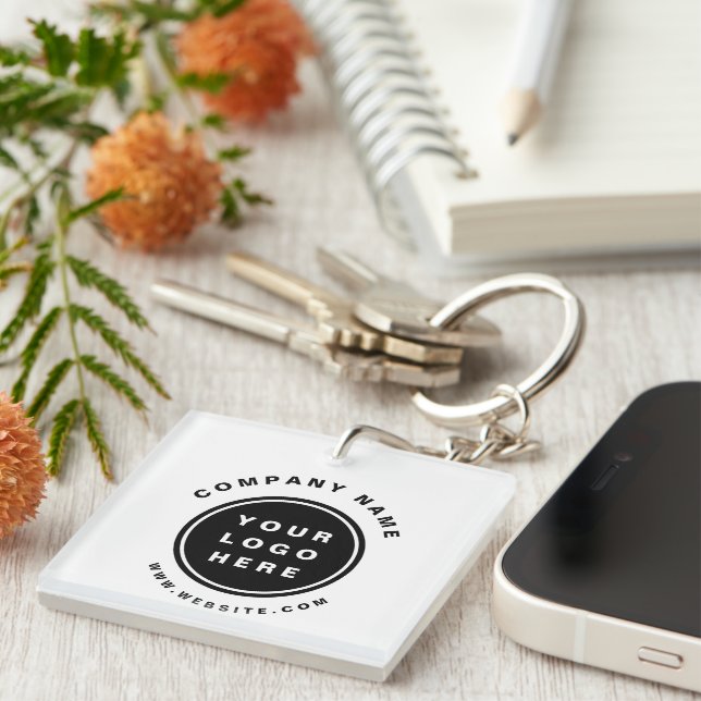 Porte-clés Your Business Logo Promoteur Business Company (Devant Droit)