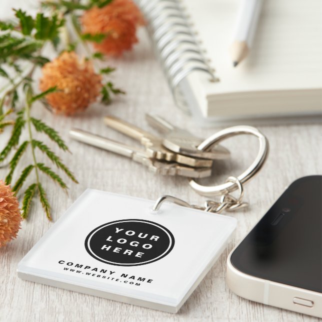Porte-clés Your Business Logo Promoteur Business Company (Devant Droit)