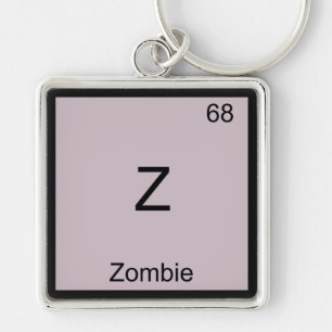 Porte-clés Z - Symbole T-shirt de l'élément de chimie Funny Z