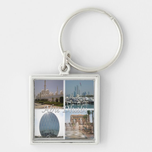 Porte-clés zAE062 ABU DHABI, Émirats arabes unis, (Devant)