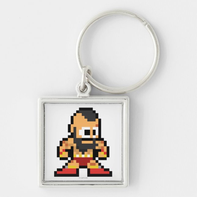 Porte-clés Zangief à 8 bits (Devant)