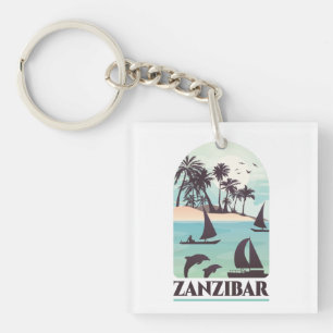 Porte-clés Zanzibar Afrique Vintage
