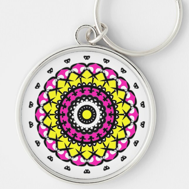 Porte-clés Zen Rose (Devant)