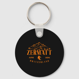 Porte-clés Zermatt Alpes suisses Ski alpin Suisse Mont