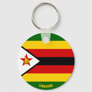 Porte-clés Zimbabwe Drapeau charmant patriotique