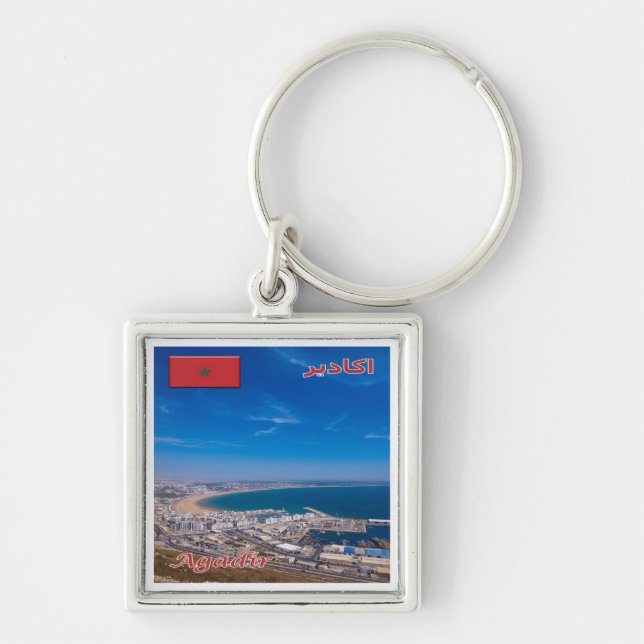 Porte-clés zMA026 AGADIR, Maroc, Afrique, (Devant)