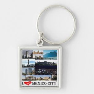 Porte-clés zMX008 mosaic of MEXICO CITY I Love,