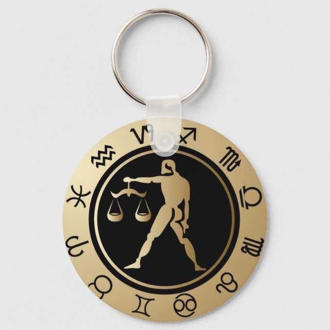 Porte-clés Zodiaque occidental - Libra (Recto)