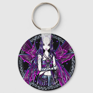 Porte-clés Zoe Pink Moon & Stars Fairy Keychain