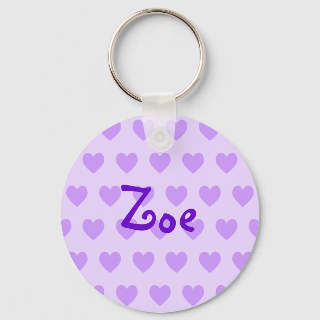 Porte-clés Zoer dans le violet (Recto)