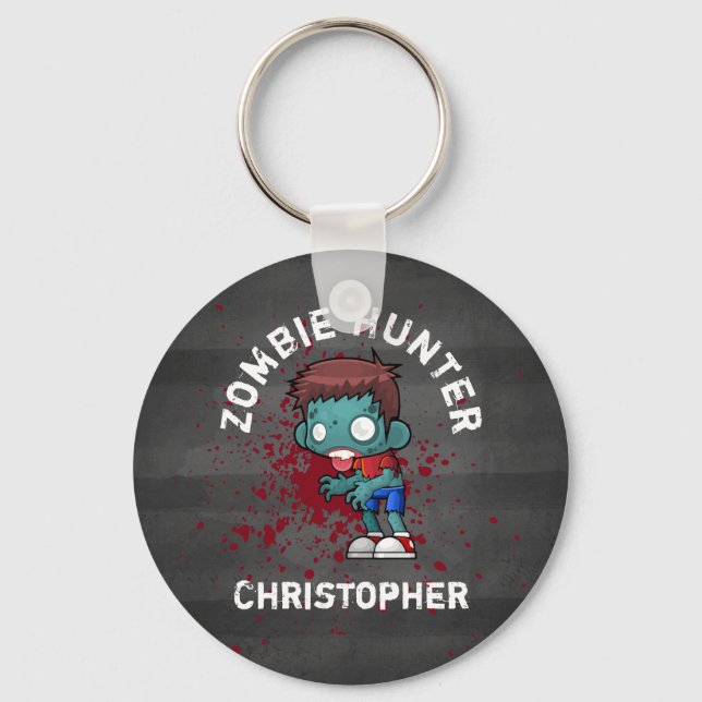 Porte-clés Zombie Hunter with Blood Splatter Creepy (Recto)