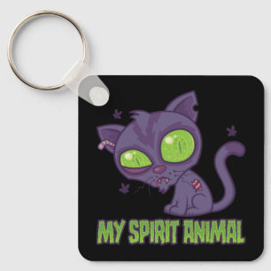 Porte-clés Zombie Kitten Est Mon Animal Spirituel