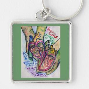 Porte-clés Zombie Love Poem Charm Porte - clé Pendentifs