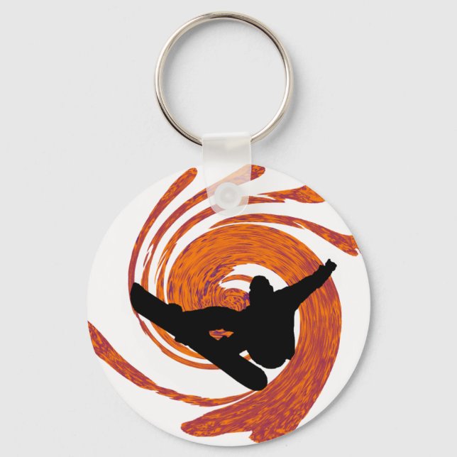 Porte-clés Zone de snowboard (Recto)