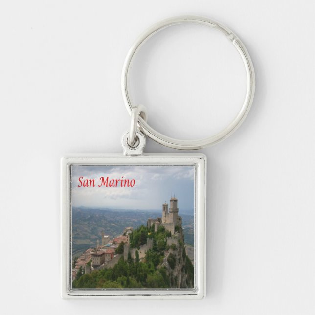 Porte-clés zSM007 MONTE TITANO panorama, Saint-Marin, (Devant)