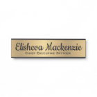 Porte de bureau Faux Gold Signes Nom Plaque