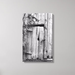 Porte de grange avec toile d'arbre